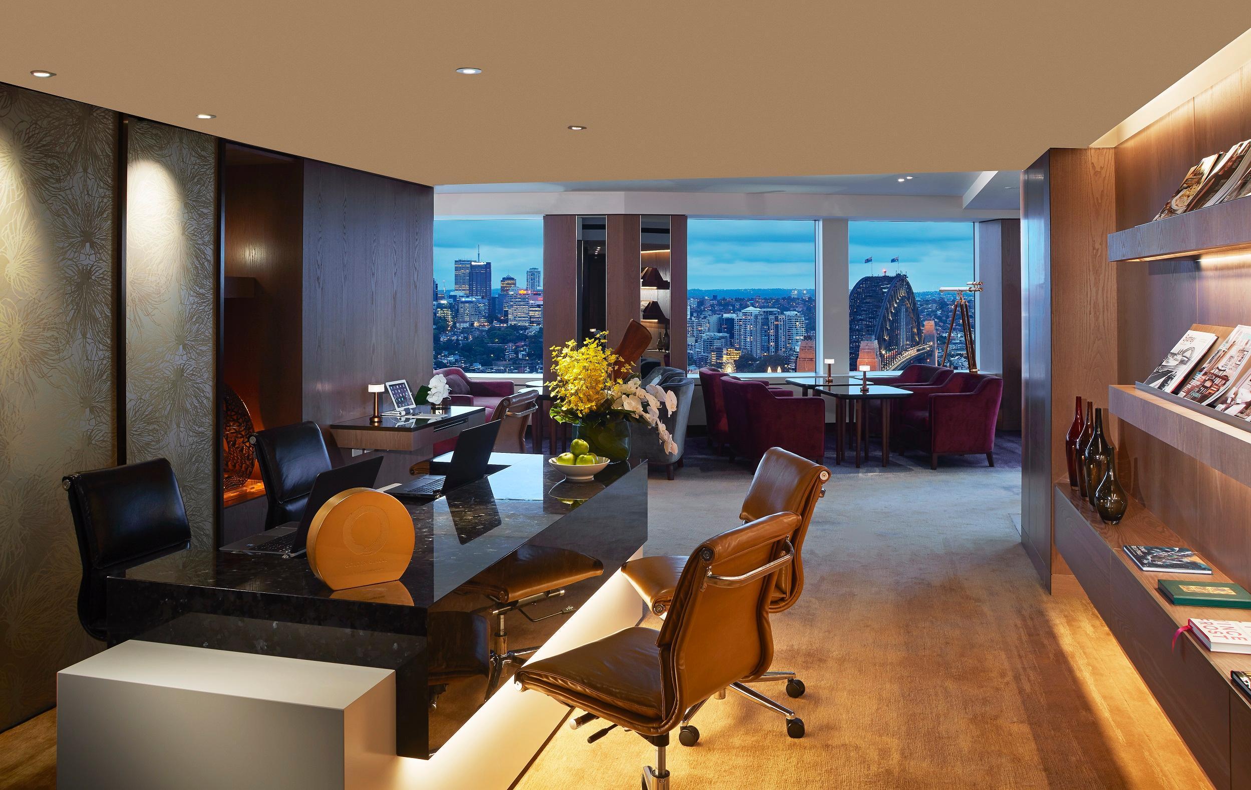 Shangri-La Сидни Екстериор снимка A view of the 45th floor of the Bank of America Center